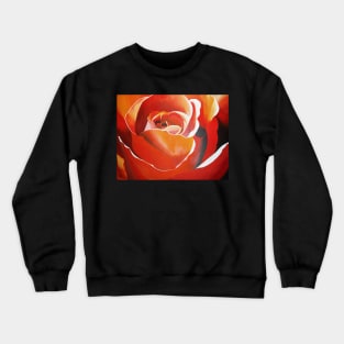 Orange Rose Crewneck Sweatshirt